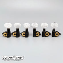 Carregar imagem no visualizador da galeria, NEW Hipshot Classic Upgrade Kit Open-Gear w Small PEARLOID Buttons 3x3 - BLACK