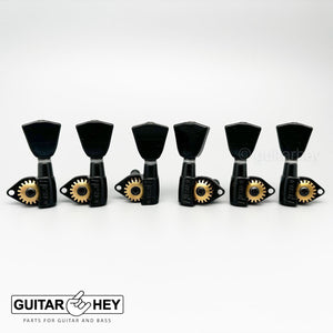 NEW Hipshot Classic Upgrade Kit Open-Gear Tuners w/ Keystone Buttons 3x3 - BLACK