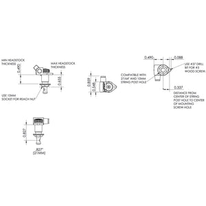 Hipshot 6K2GN0C Classic Upgrade Kit 3+3 Open-Gear 3x3 - Gear Ratio 18:1 - CHROME