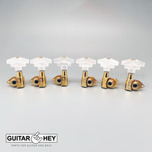 Carregar imagem no visualizador da galeria, NEW Hipshot CLASSIC OPEN-GEAR Tuners L3+R3 Set IMPERIAL PEARL Buttons 3x3 - GOLD