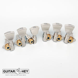 NEW Hipshot Classic Open-Gear Tuners 18:1 Gear Ratio Keystone Buttons 3x3 NICKEL