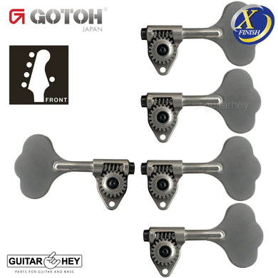 NEW Gotoh GBU510C-9 Compact Bass 5-String L4+R1 Tuners Clover Key 4x1 - X-NICKEL