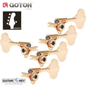 NEW Gotoh GBU510C-9 Compact Bass 5-String L4+R1 Tuners Clover Key 4x1 - GOLD