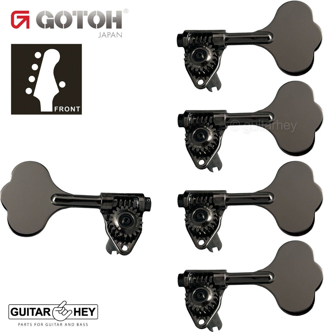 NEW Gotoh GBU510C-9 Compact Bass 5-String L4+R1 Tuners Clover Key 4x1 - COSMO BK