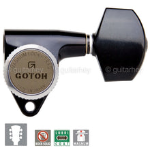 Load image into Gallery viewer, Gotoh SG301-01 MGT Magnum Locking Trad Tuners Pegs Tuning Keys Set 3x3 - BLACK