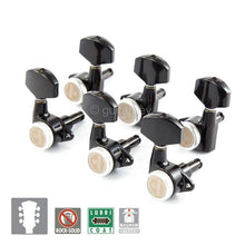 Load image into Gallery viewer, Gotoh SG301-01 MGT Magnum Locking Trad Tuners Pegs Tuning Keys Set 3x3 - BLACK