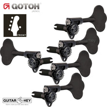 Carregar imagem no visualizador da galeria, NEW Gotoh GBU510C-9 Compact Bass 5-String L4+R1 Tuners Clover Key 4x1 - BLACK