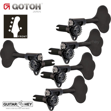 NEW Gotoh GBU510C-9 Compact Bass 5-String L4+R1 Tuners Clover Key 4x1 - BLACK