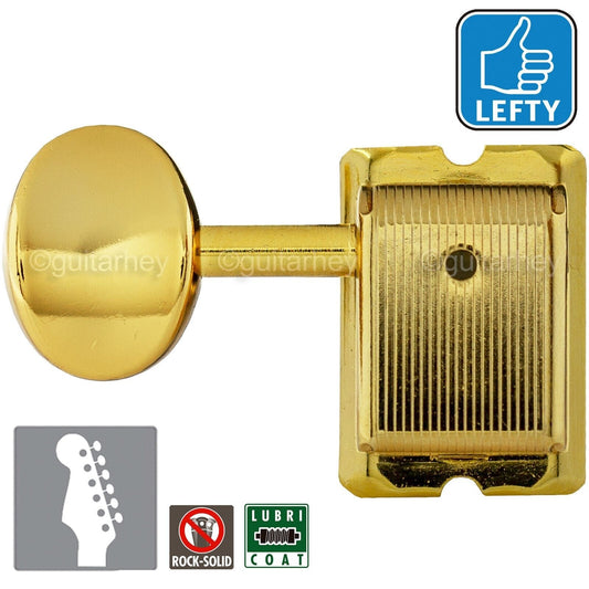 NEW Gotoh SD91-05M LEFT HANDED Vintage Tuners for Fender Strat Tele LEFTY - GOLD