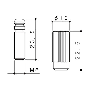 NEW (2) Genuine Gotoh Replacement Studs for 510T/TS Tremolo Bridge - CHROME
