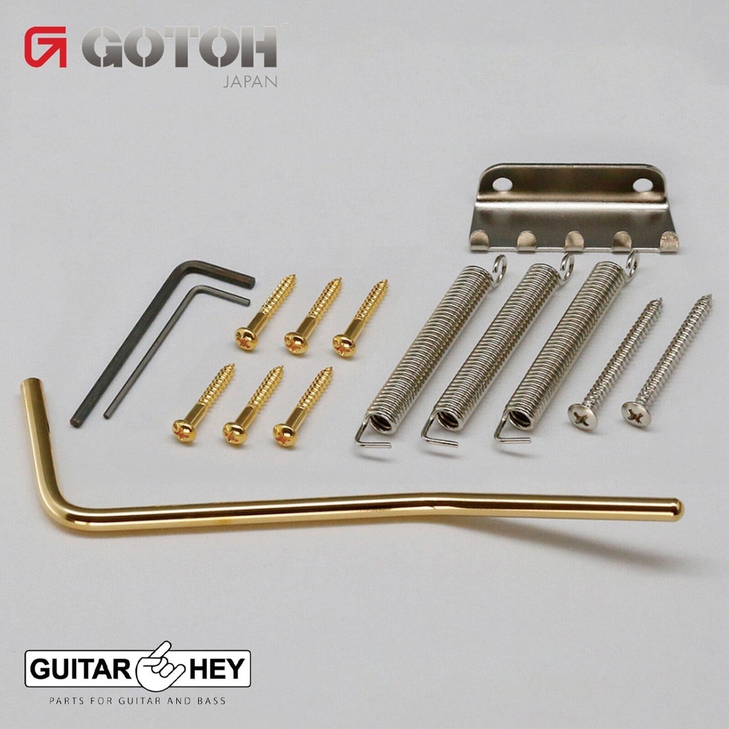 NEW Gotoh NS510T-FE2 Narrow 10.5mm Spacing Tremolo Bridge Steel Saddles - GOLD