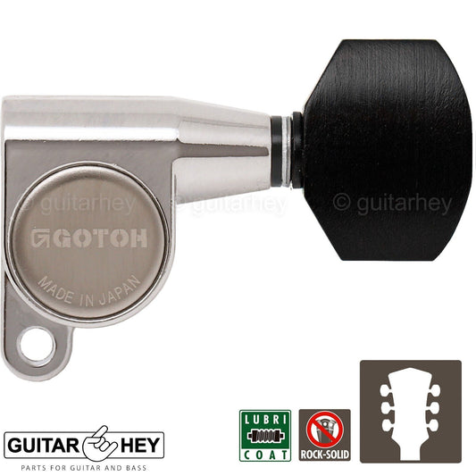 NEW Gotoh SG360-EN07 L3+R3 Mini Tuners Schaller Style SMALL Buttons 3x3 - NICKEL