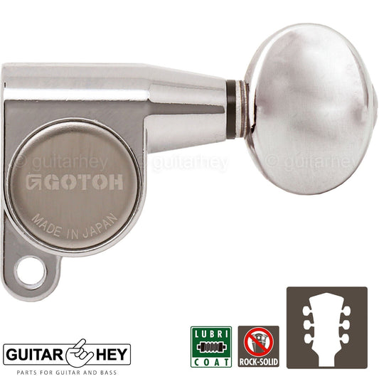 NEW Gotoh SG360-05 L3+R3 Mini Tuners Schaller Style SMALL Buttons 3x3 - NICKEL