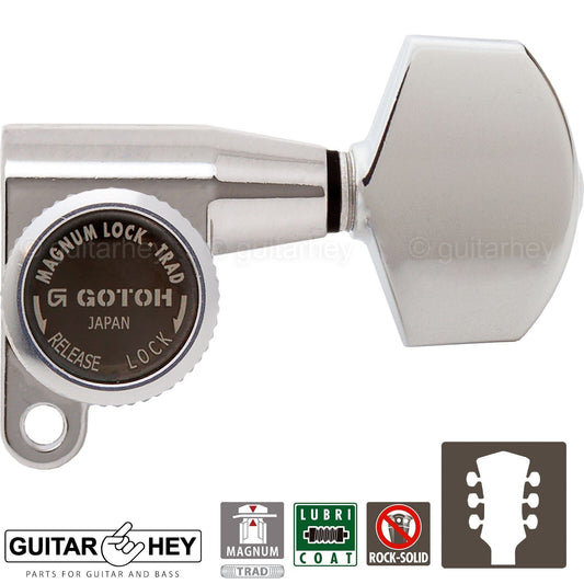 NEW Gotoh SG360-01 MGT Locking Mini Tuners L3+R3 Tuning Keys 3x3 - NICKEL