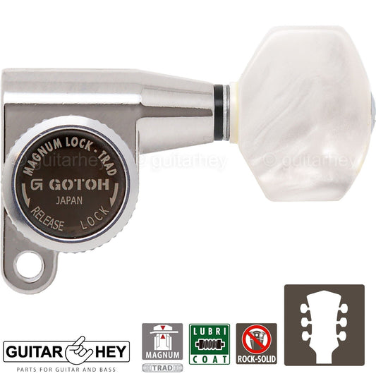 NEW Gotoh SG360-P7 MGT Locking Mini Tuners L3+R3 Tuning Keys 3x3 - NICKEL