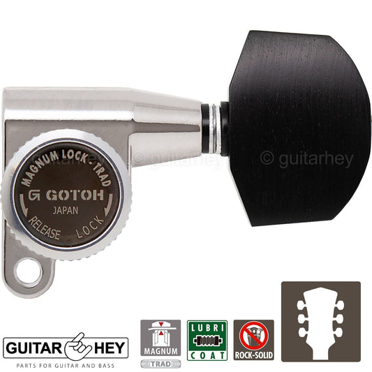 NEW Gotoh SG360-EN01 MGT Locking Mini Tuners L3+R3 Tuning Keys 3x3 - NICKEL