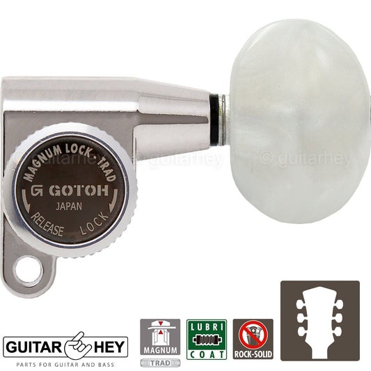 NEW Gotoh SG360-P1 MGT Locking Mini Tuners L3+R3 Tuning Keys 3x3 - NICKEL