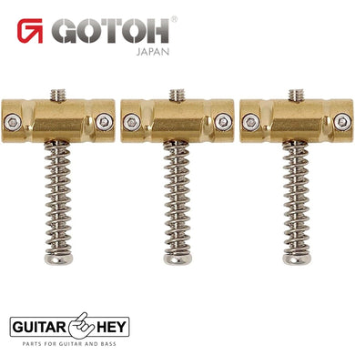 NEW Gotoh In-Tune BS Compensated Saddles For Tele, BRASS Set of 3 GENUINE Japan