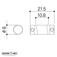 Load image into Gallery viewer, NEW Gotoh In-Tune Ti Solid Titanium Saddles For Tele, Set of 3 GENUINE Japan