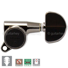 Load image into Gallery viewer, NEW Gotoh SG381-20 MG Magnum Locking Tuners Large Buttons Keys 3X3 - COSMO BLACK
