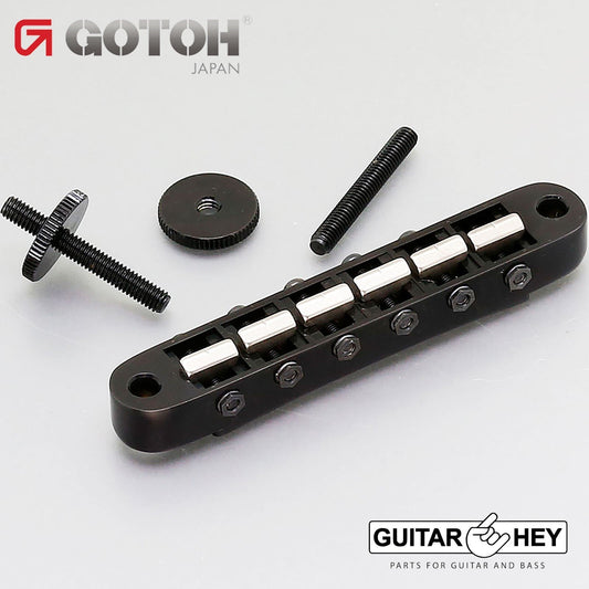 NEW Gotoh Ti103B Nashville Tune-o-matic Bridge M4 Post Titanium Saddles - BLACK