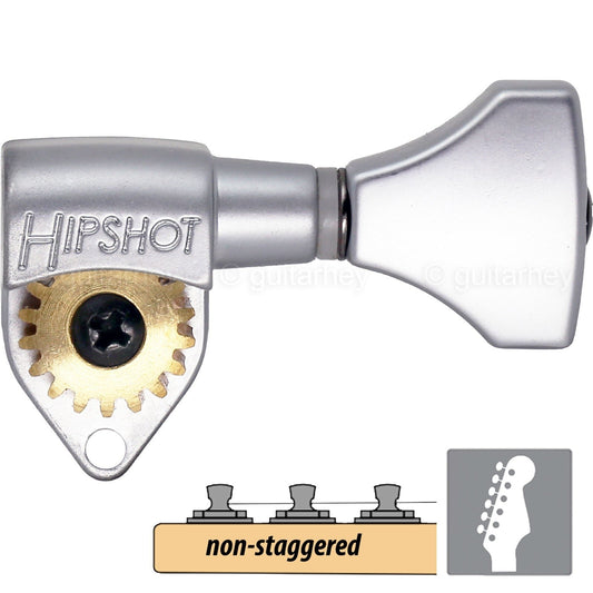 Hipshot 6K1GN0S Classic Open-Gear 6 in line NON-Staggered w/ UMP Kit - SATIN