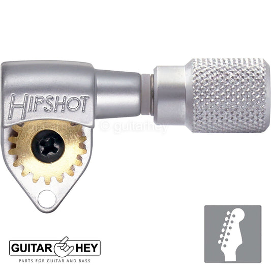 Hipshot 6K1GN0S-IND Classic Open-Gear 6 in line STAGGERED Right Handed - SATIN