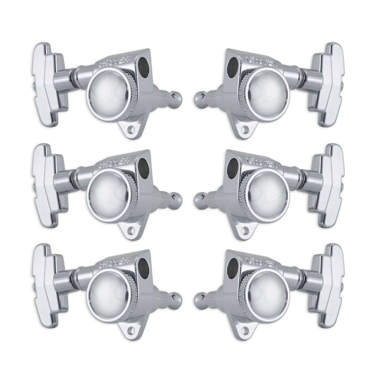 NEW Grover 509 LOCKING Tuners 3x3 Modern Gibson Les Paul IMPERIAL Buttons CHROME