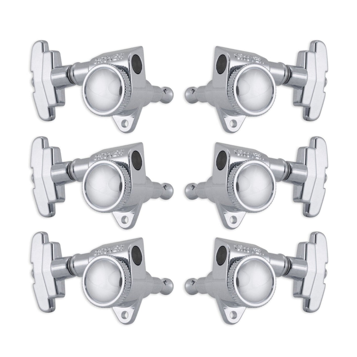 NEW Grover 509 LOCKING Tuners 3x3 Modern Gibson Les Paul IMPERIAL Buttons CHROME