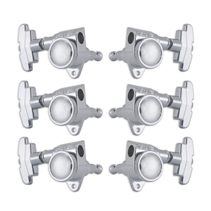 NEW Grover 509 LOCKING Tuners 3x3 Modern Gibson Les Paul IMPERIAL Buttons CHROME