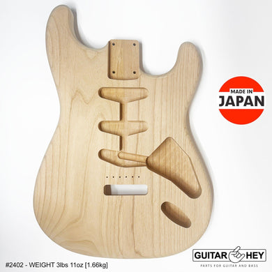 NEW Hosco JAPAN Unfinished Strat® 50's Style Body Alder 2-piece SANDED, 2402