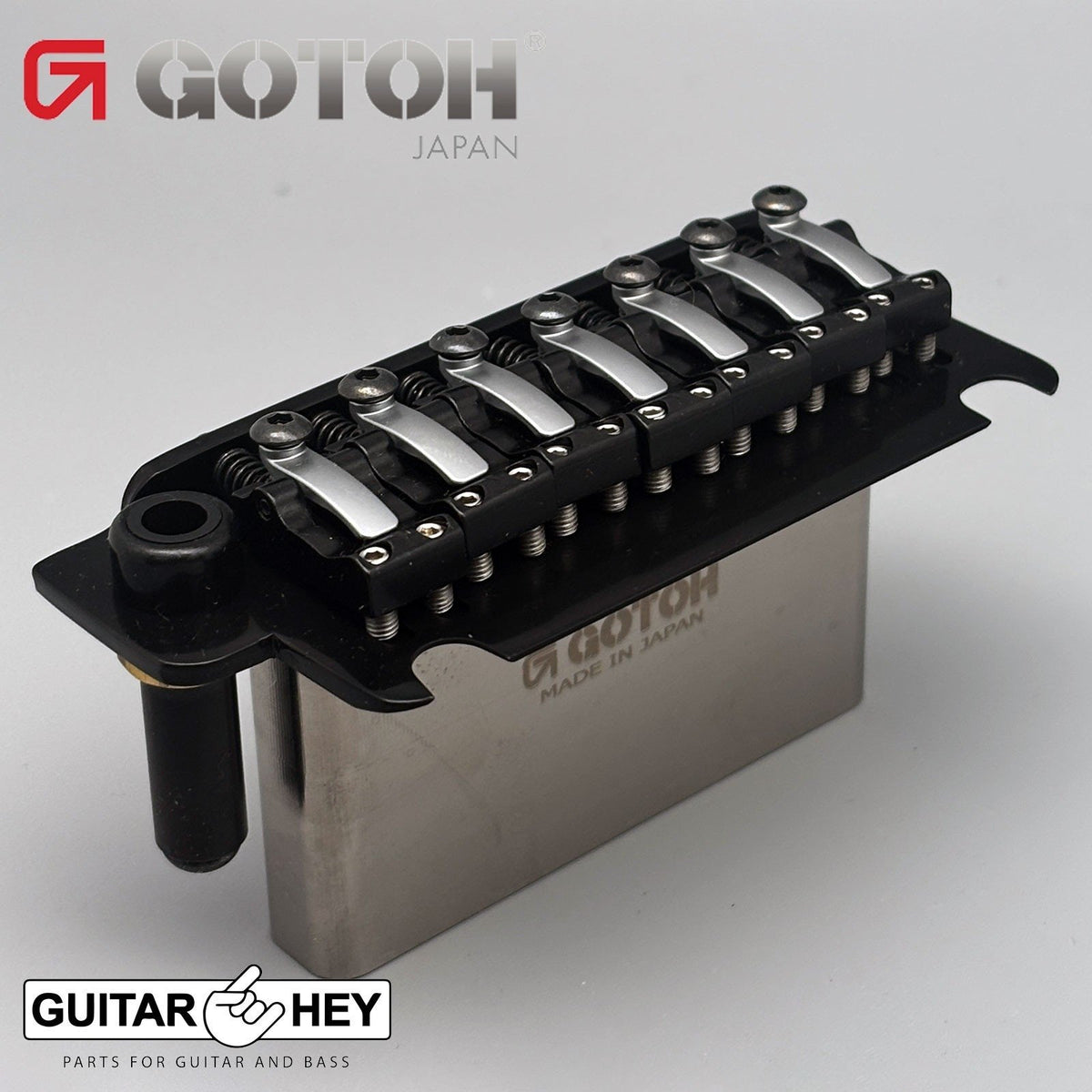 NEW Gotoh NS510TS-LS7 Locking Steel Saddle 2 Point 7-STRING Tremolo Bridge BLACK