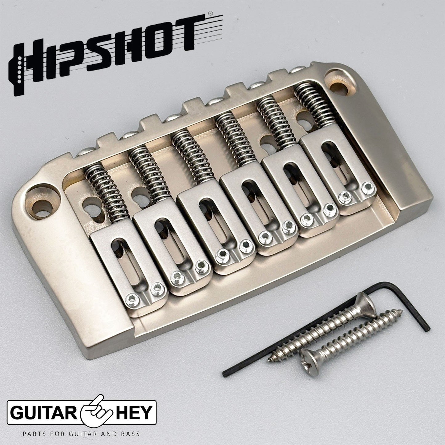 NEW Hipshot Ibanez Gibraltar Ibby HM Guitar 6 String Replacement Bridge - SATIN