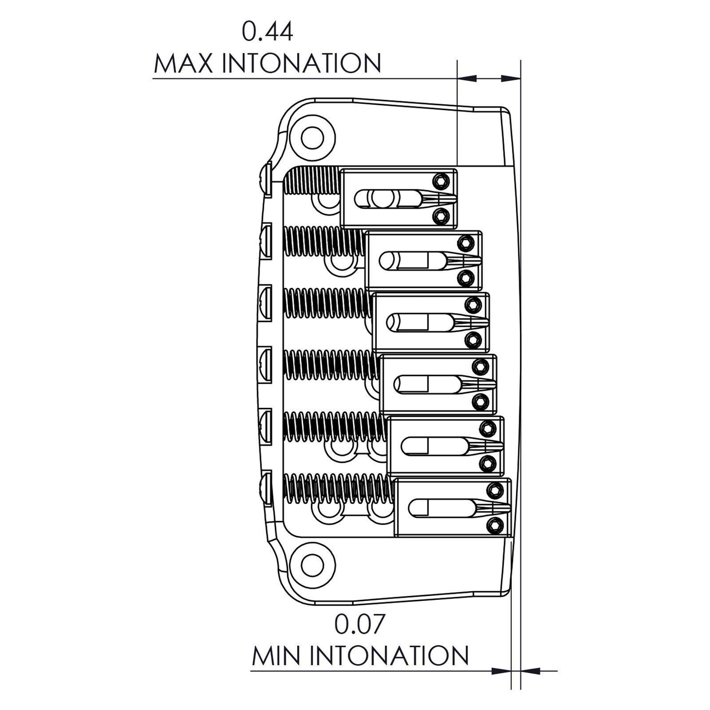 NEW Hipshot Ibanez Gibraltar Ibby HM Guitar 6 String Replacement Bridge - NICKEL