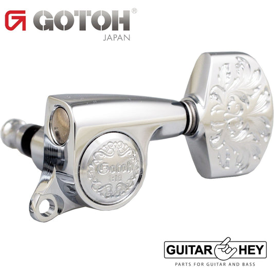 NEW Gotoh SGS510Z-A60LX Luxury Mode L3+R3 SET Tuning Keys 1:18 Ratio 3x3, CHROME