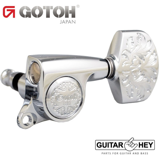 NEW Gotoh SGS510Z-A60LX Luxury Mode L3+R3 SET Tuning Keys 1:18 Ratio 3x3, CHROME