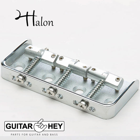 NEW Halon Full Aluminum Half Telecaster Bridge for Fender Guitar - CHROME