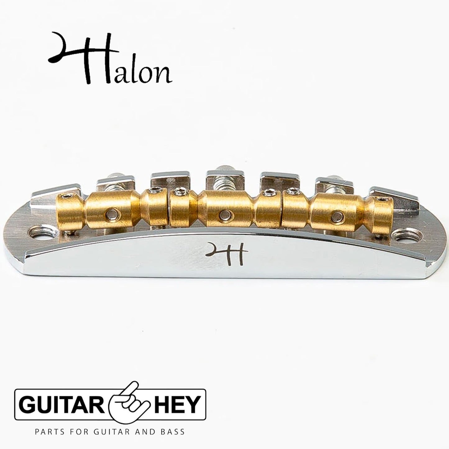 NEW Halon Bridge Fit Most Fender Bass VI - 1060 Steel, MS58 Brass Saddles CHROME