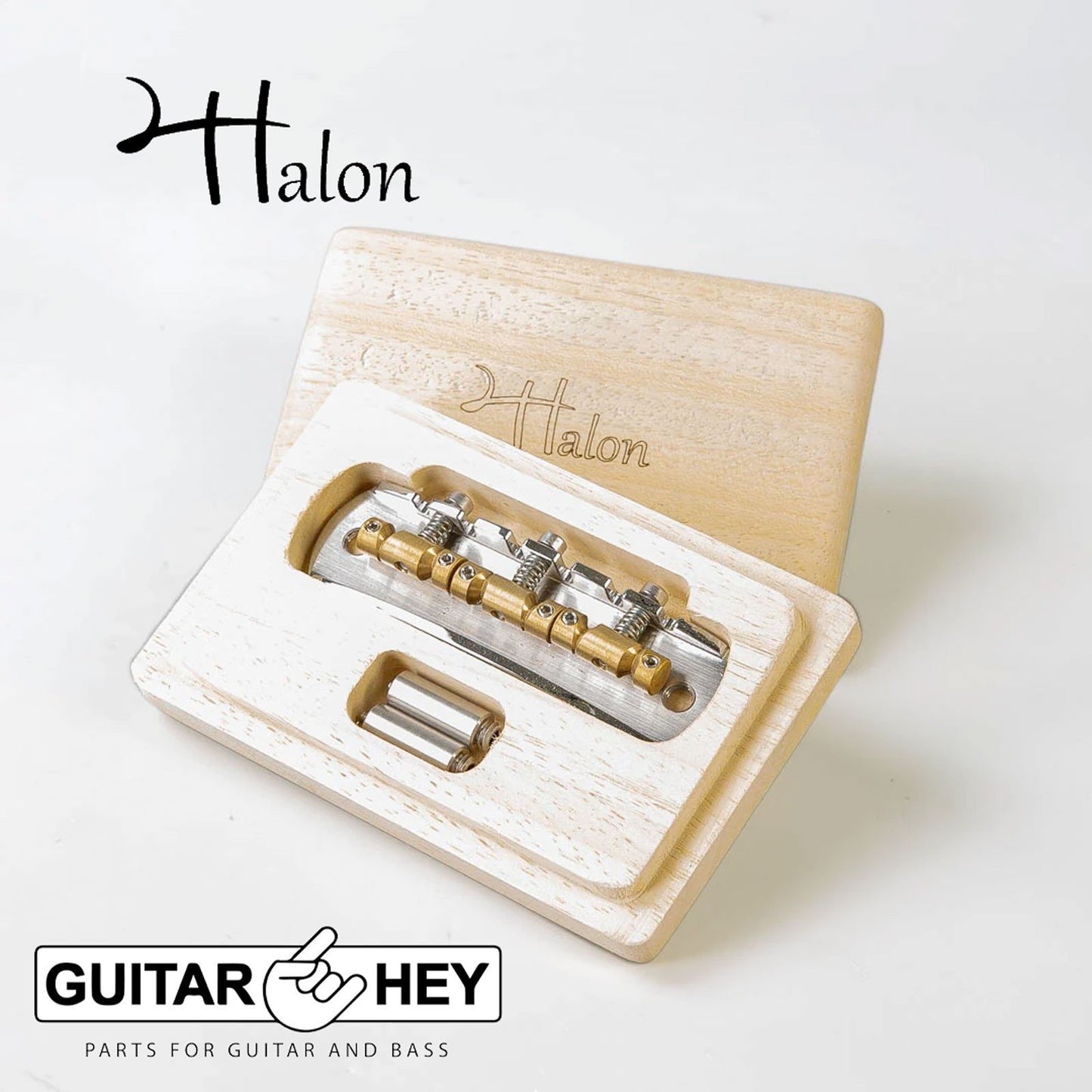 NEW Halon Bridge Fit Most Fender Bass VI - 1060 Steel, MS58 Brass Saddles CHROME