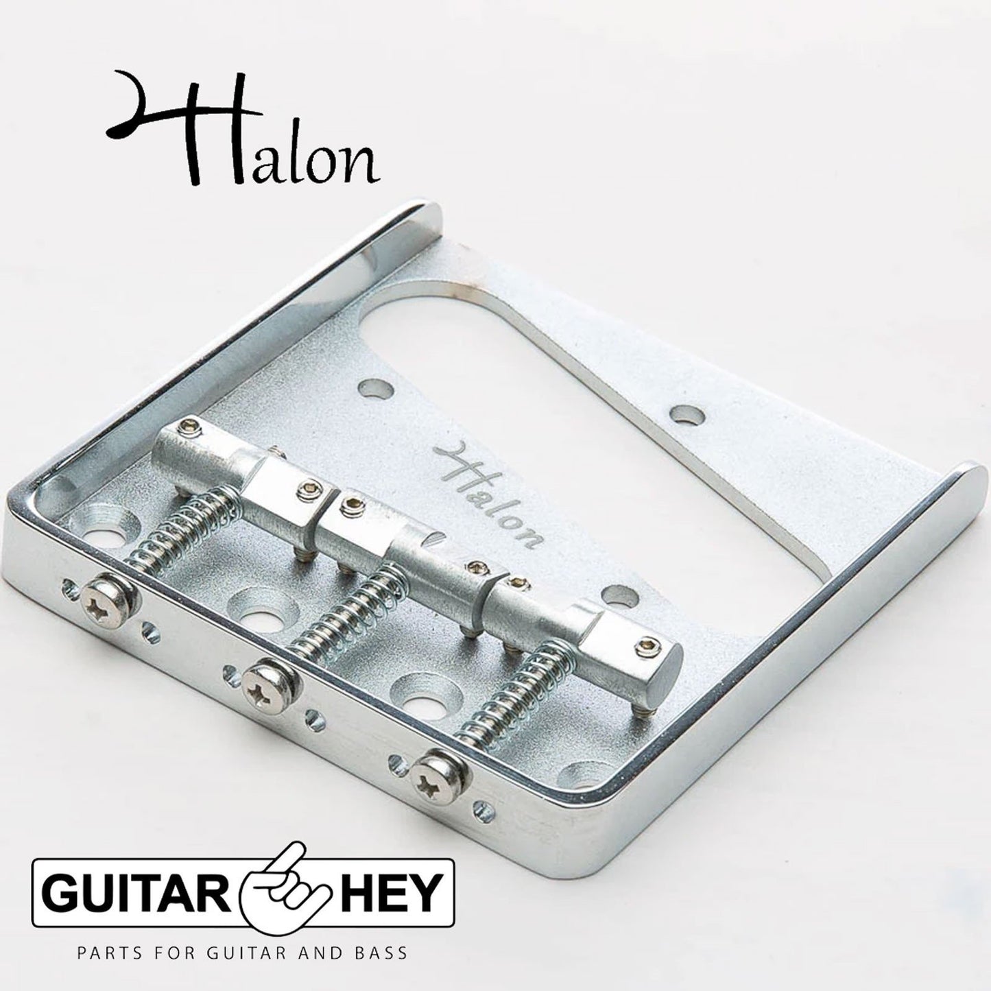 NEW Halon Full Aluminum Tele Ashtray Telecaster Fender Style Bridge - CHROME
