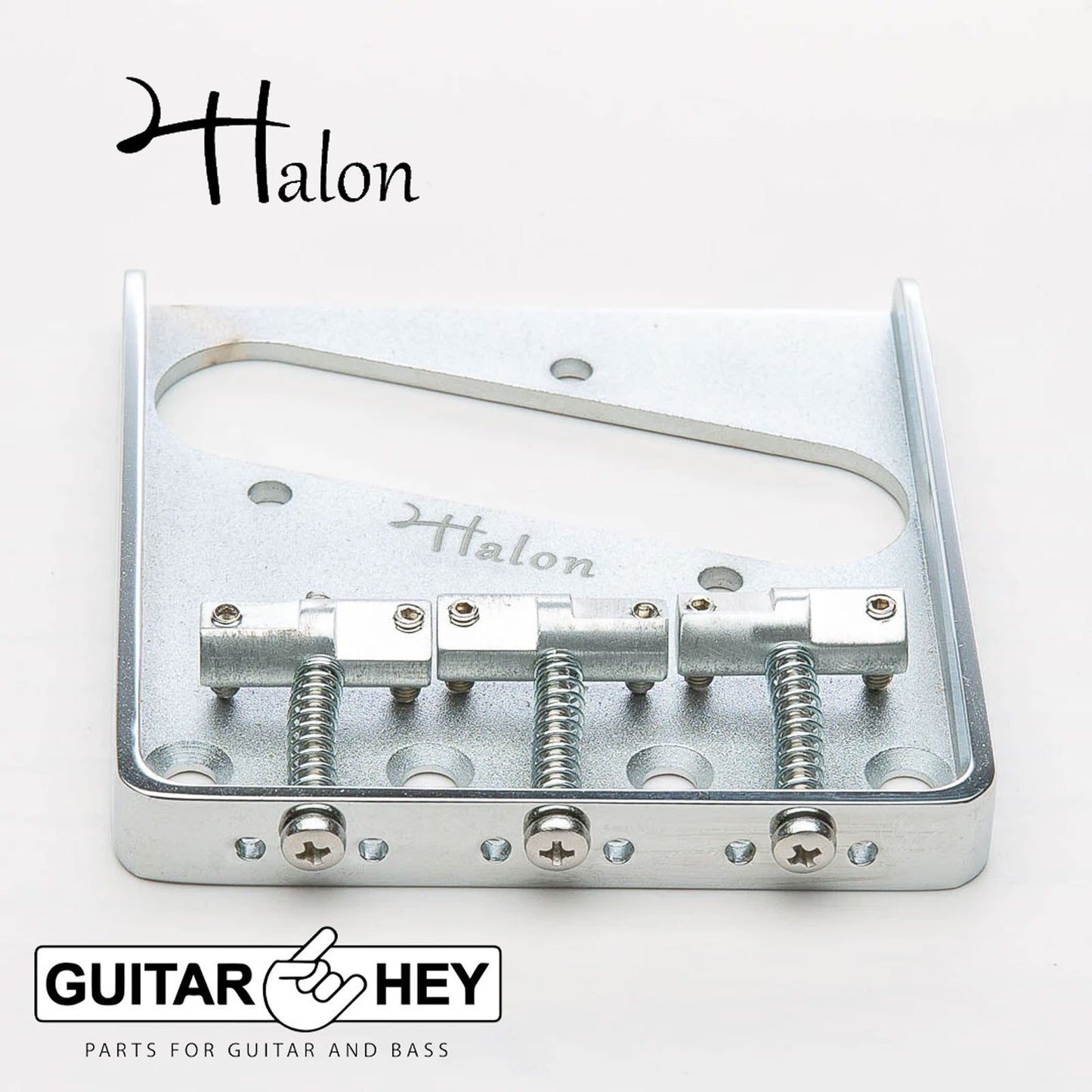 NEW Halon Full Aluminum Tele Ashtray Telecaster Fender Style Bridge - CHROME