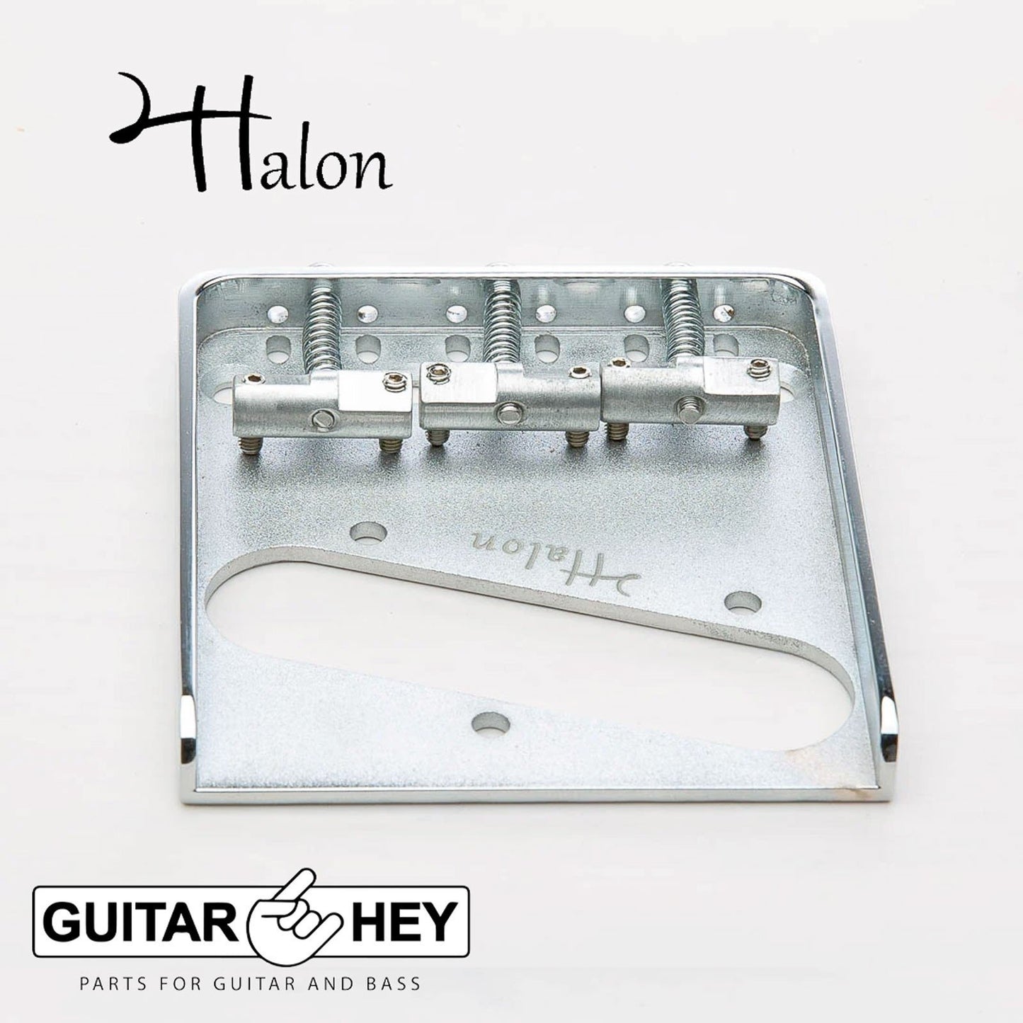 NEW Halon Full Aluminum Tele Ashtray Telecaster Fender Style Bridge - CHROME