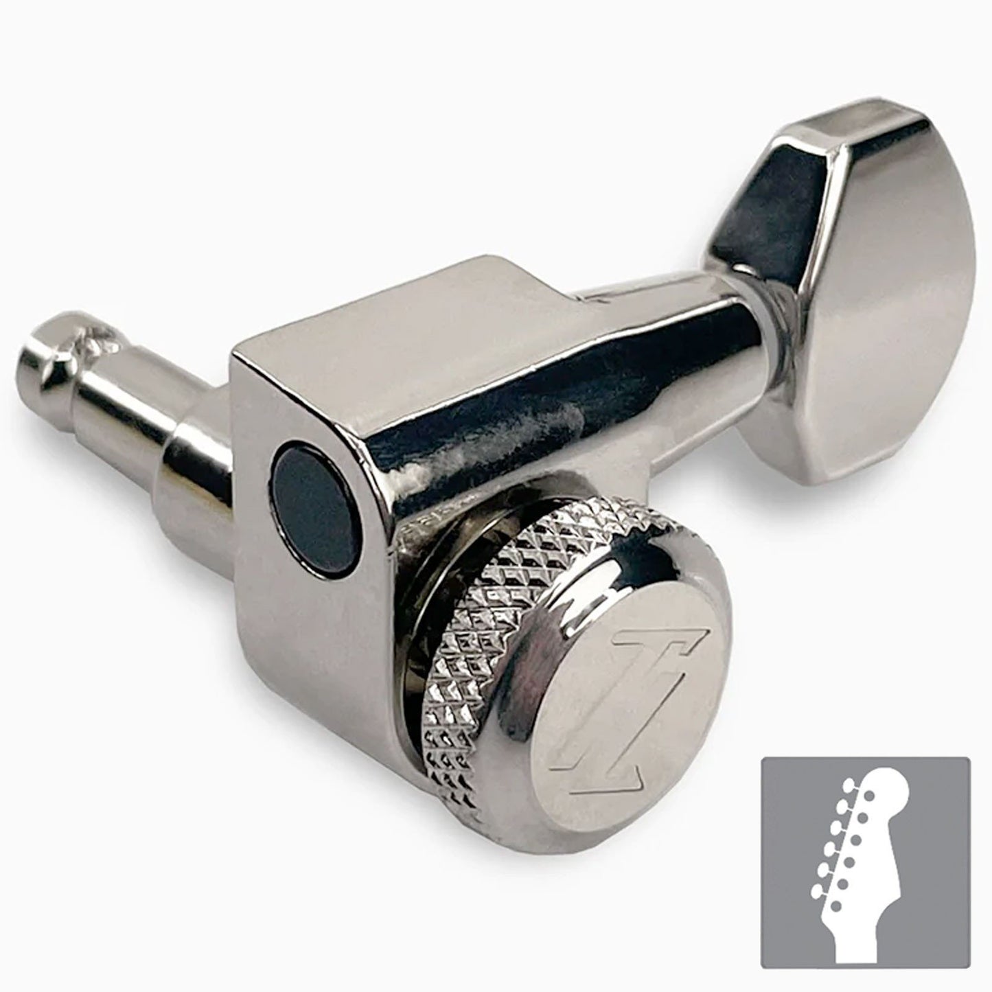 NEW True Lok Mid-Size Locking Tuners - 6-in-line, Single Pin TK-7107-001 NICKEL