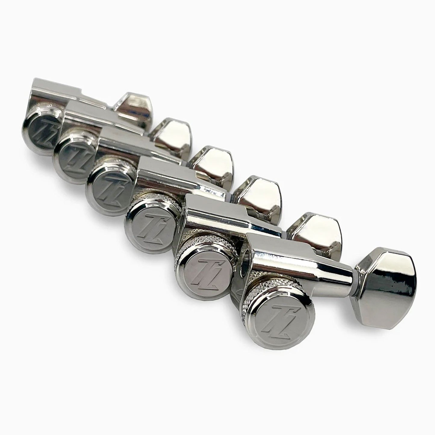 NEW True Lok Mid-Size Locking Tuners - 6-in-line, Single Pin TK-7107-001 NICKEL