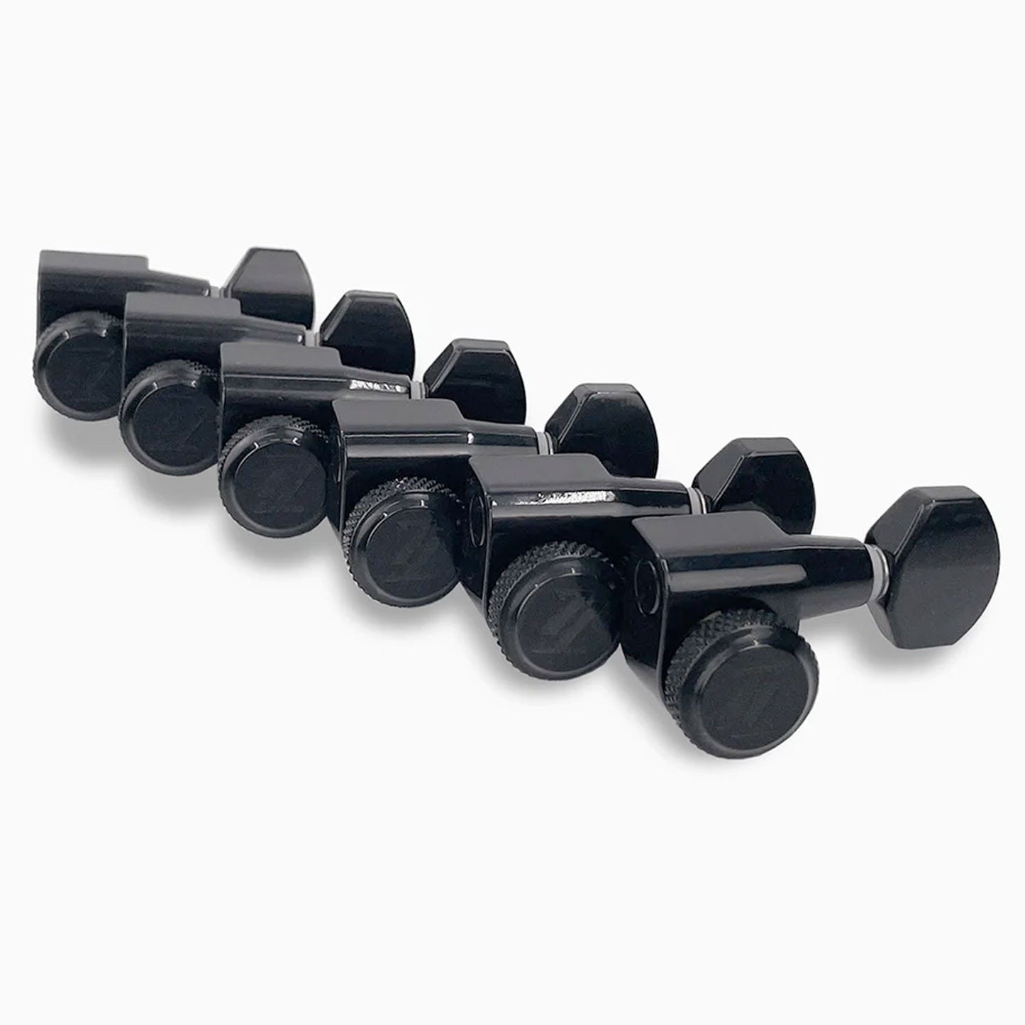 NEW True Lok Mid-Size Locking Tuners - 6-in-line, Single Pin TK-7107-003 BLACK