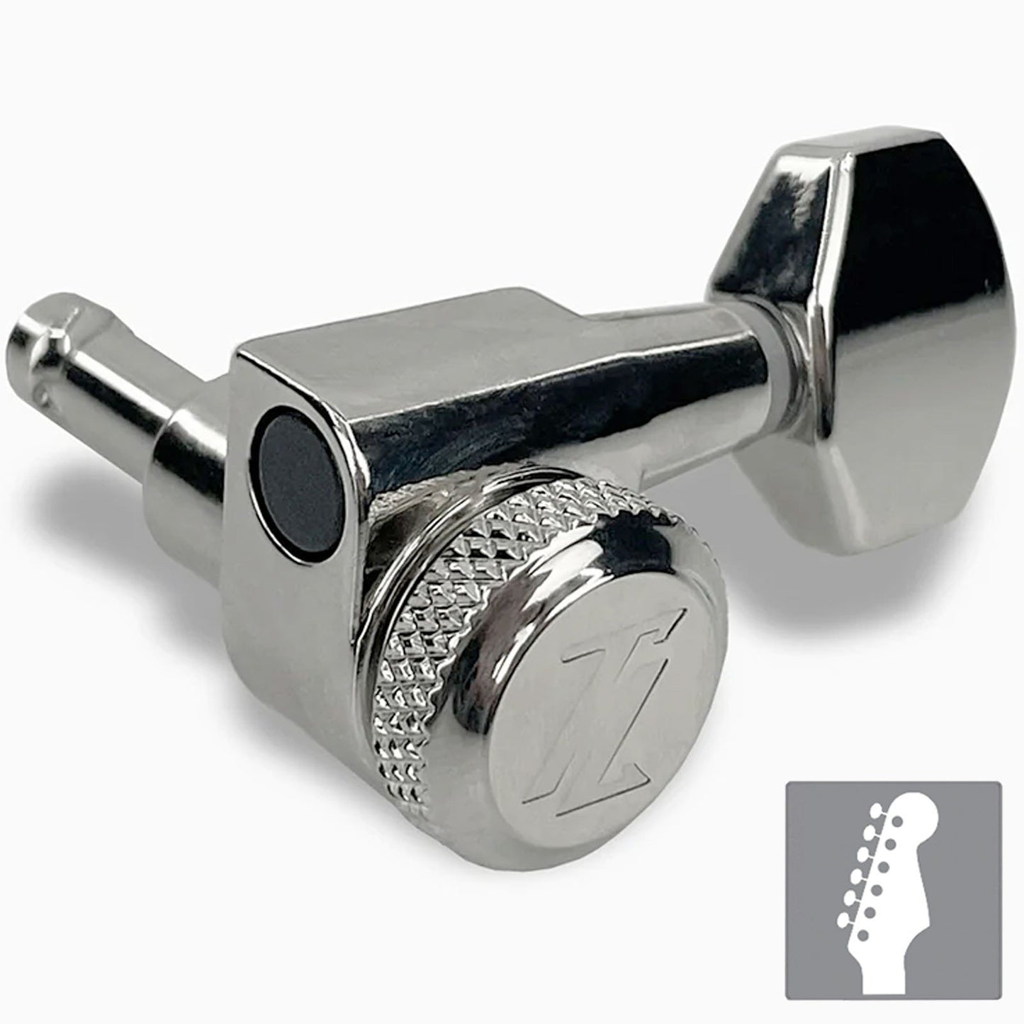 NEW True Lok Mini Locking Tuners - 6-in-line, Single Pin TK-7106-001 - NICKEL