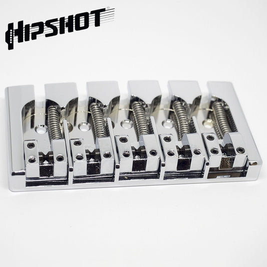 NEW Hipshot 5A5FM3AC 5-String A Style Aluminum Bass Bridge Fender Deluxe CHROME