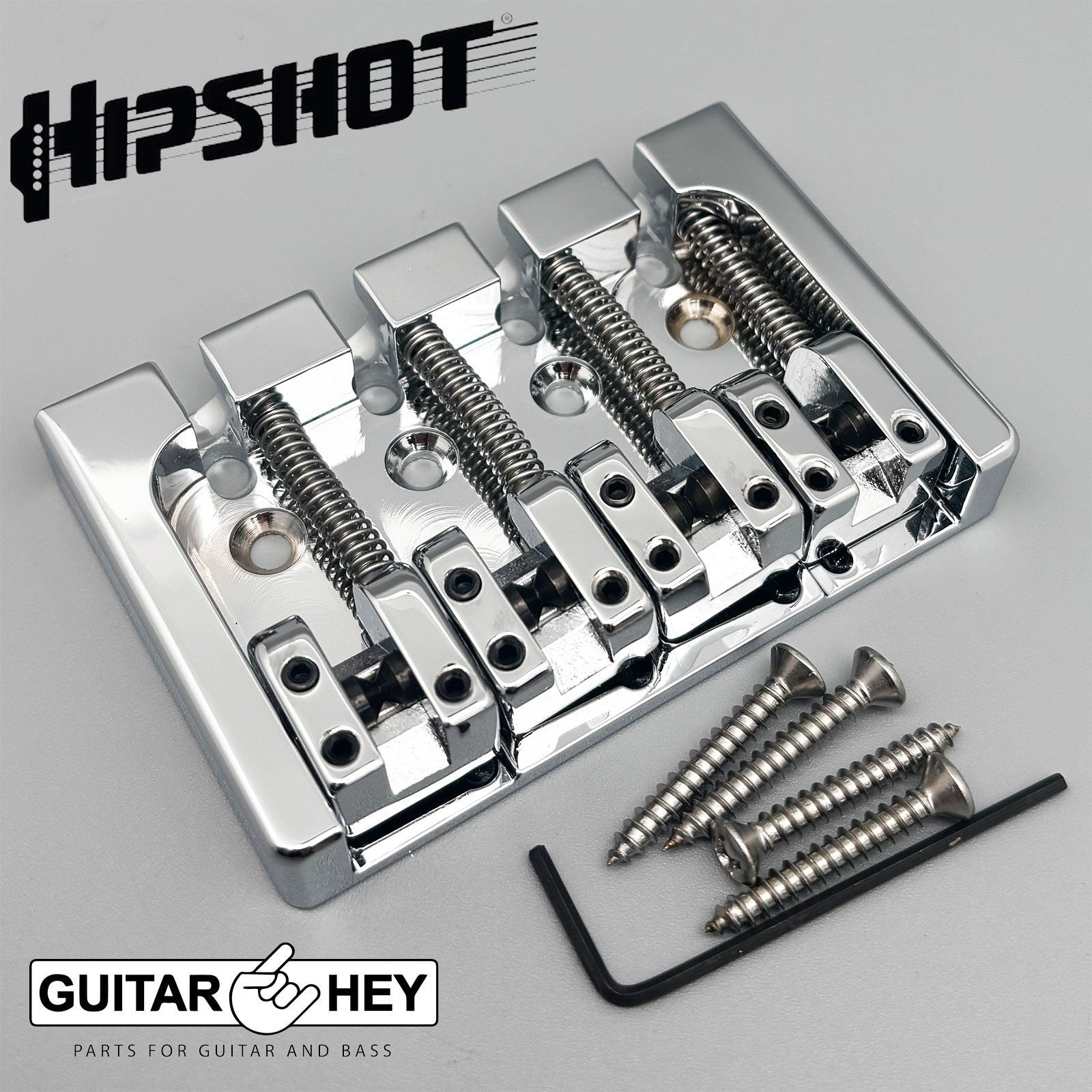 T Ringer Style Bridge NEW Hipshot 5A400BC-687 4 string BRASS A Style Mount Bass Bridge 17.5m ...