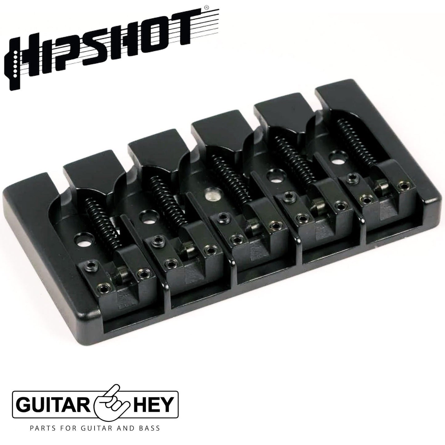 NEW Hipshot 5A5FM3AB 5-String A Style Aluminum Bass Bridge Fender Deluxe BLACK