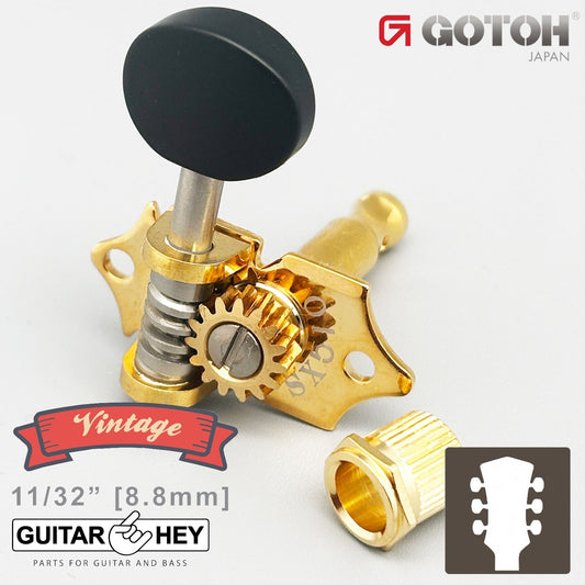 NEW GOTOH SXB510V-B5 Electric/Acoustic Guitar 1:15 Vintage Tuners 3x3 - GOLD